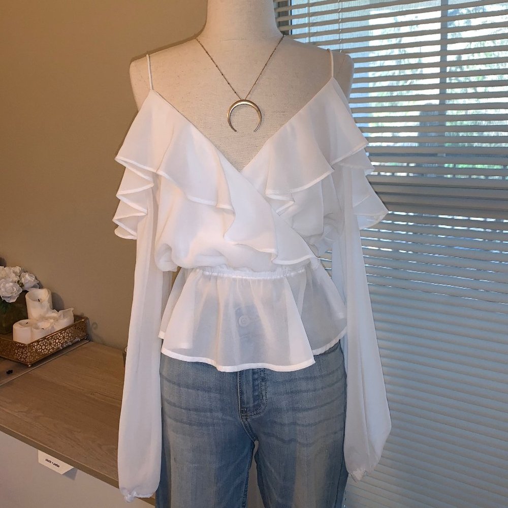 White Chiffon Top